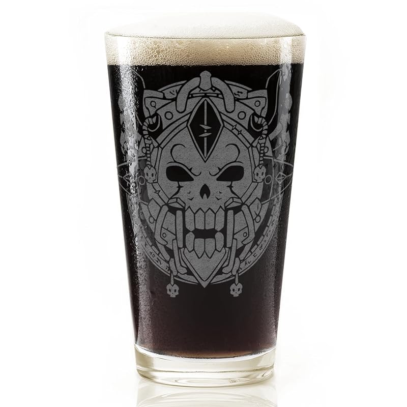 DEATH KNIGHT WARCRAFT Engraved Pint Glass | Inspired by Warcraft | Great Gamer Gift Idea!