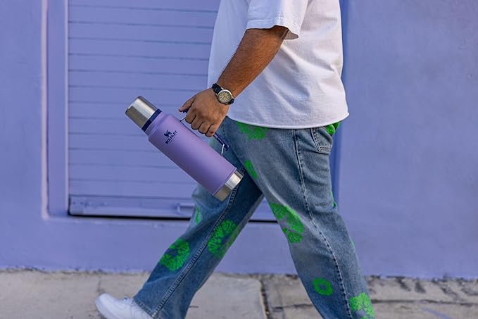 Stanley Classic Vacuum Insulated Wide Mouth Bottle -BPA-Free 18/8 Stainless Steel Thermos for Cold & Hot Beverages