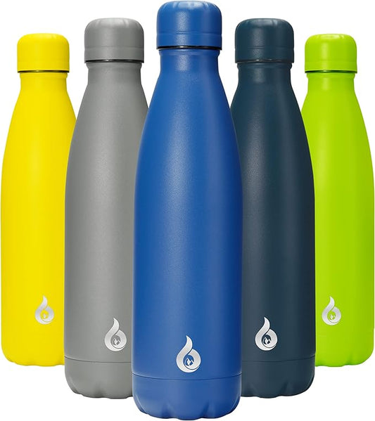BJPKPK 17oz Stainless Steel Water Bottles Dishwasher Safe Sports Insulated Water Bottle-Blue