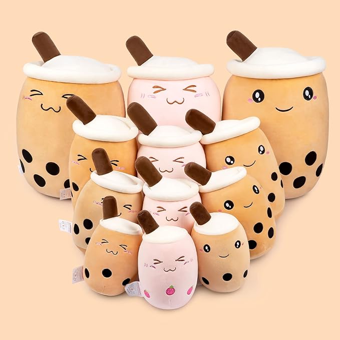 Niuniu Daddy Boba Plush 20in Large Kawaii Plushies Bubble Tea Jumbo Cute Squishy Pillow Soft Stuffed Animal for Kids/Girls/Boys