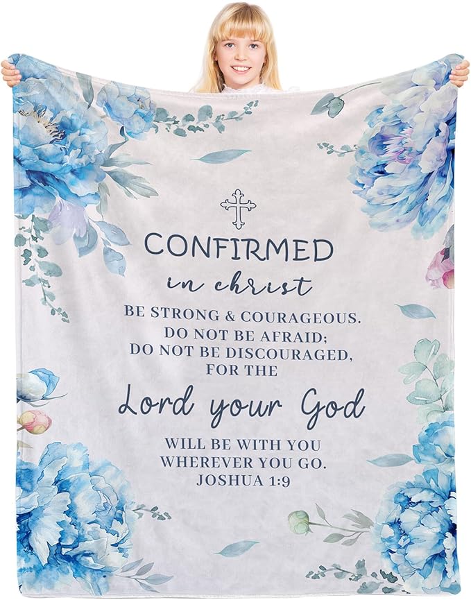 Confirmation Gifts, Confirmation Gift for Girls, Confirmation Gifts for Teenage Girl, Confirmation Decorations, Confirmation Gift for Teen Girls, Confirmation Blanket 40x50 in