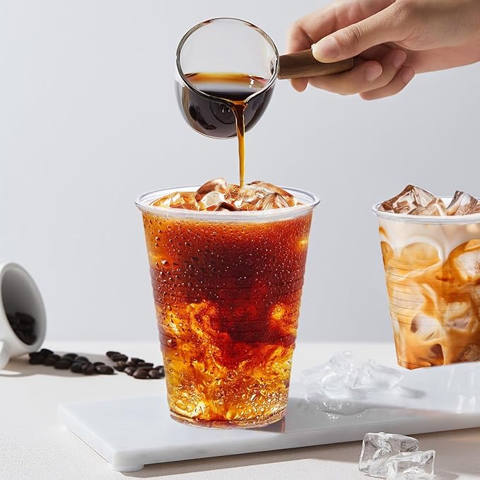 7 oz Plastic Cups 500 Pack, Clear Cups Party Cups Disposable, Plastic Clear Cold Drink Cups for Party, Wedding, Graduation, Travel, Holiday, Events, Birthday