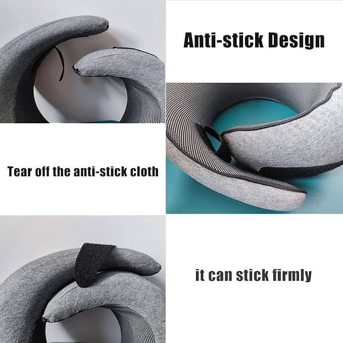 Wander Plus Travel Pillow,Wander Plus Neck Pillow,Memory Foam Travel Pillow 2024 New Travel Pillow Suitable for Airplanes,Offices and Cars 2PC(Pink+Black)