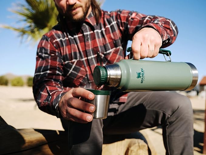 Stanley Classic Vacuum Insulated Wide Mouth Bottle -BPA-Free 18/8 Stainless Steel Thermos for Cold & Hot Beverages
