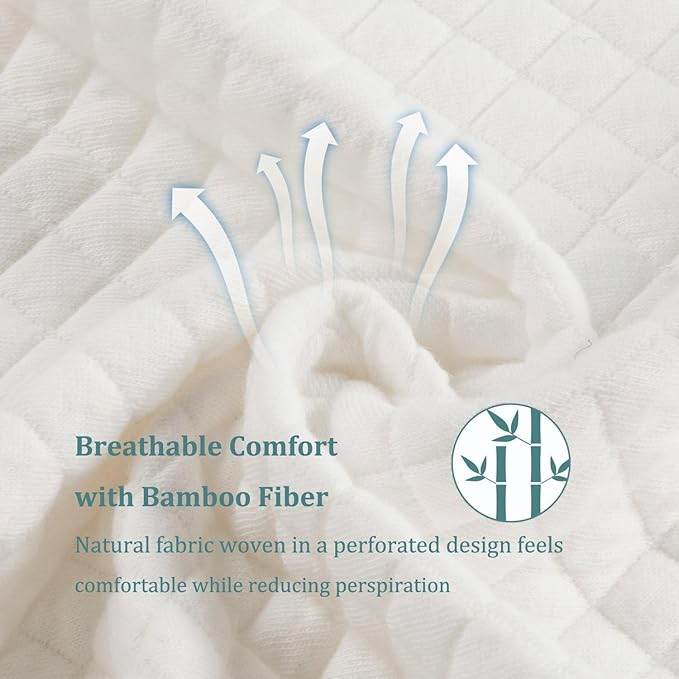 Contour Memory Foam Pillow Orthopedic Sleeping Pillows, Ergonomic Cervical Pillow for Neck Pain - for Side Sleepers, Back and Stomach Sleepers, Free Pillowcase Included (Queen(24 * 15 * 4.8 inches))