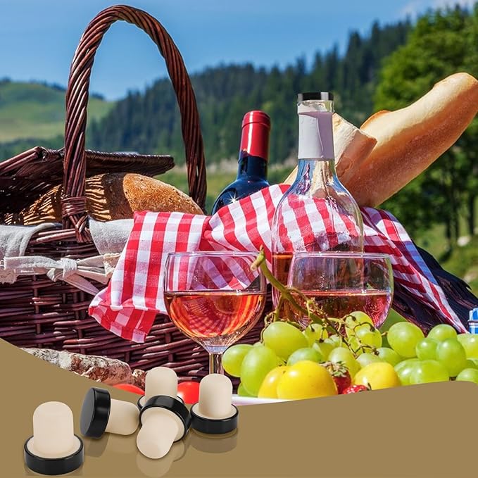 Wine Bottle Corks T Shaped Cork Plugs for Wine Cork Wine Stopper Reusable Wine Corks Sealing Plug Bottle for Wine Beer Bottles DIY Craft (48pcs T-shaped)