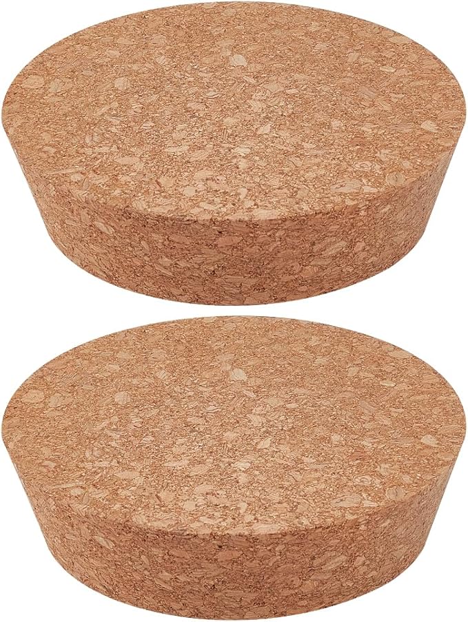 OLYCRAFT 2pcs Cork Bottle Stoppers 4.7 inch Wooden Tapered Cork Plug Wood Corks Lids Bottle Lids Cork Stoppers Wine Bottle Stoppers Wood Jar Cork for Kitchen Wedding Favor Canning