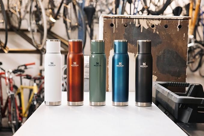 STANLEY Adventure To Go Insulated Travel Tumbler - 1.4QT - Leak-Resistant Stainless Steel Insulated Bottle with Insulated Cup Lid and Splash-Free Stopper