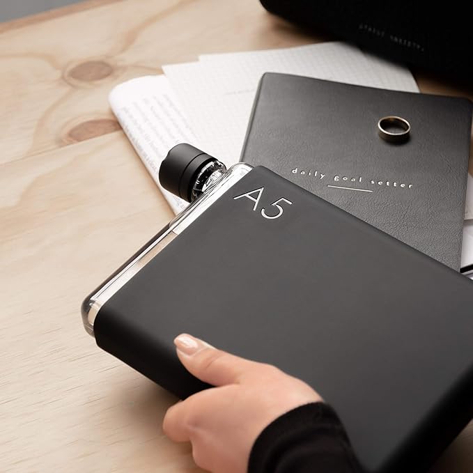 memobottle A5 Silicone Sleeve - Black Ink