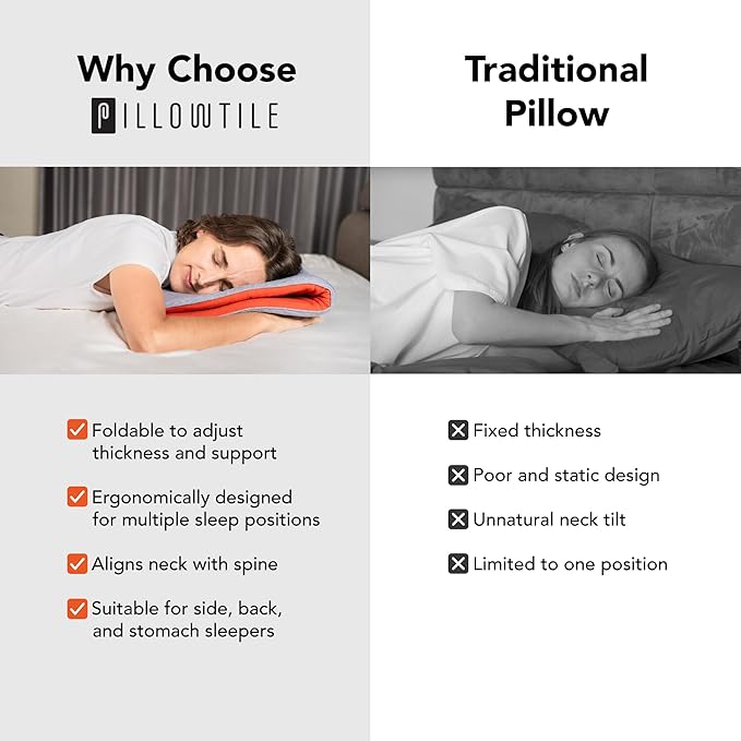 Ultra Thin Pillow 1 inch Thickness - Foldable, Rollable, Stackable - Made from Natural Latex - Low Profile, Super Flat (Soft, Gray Slate)