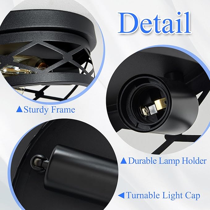 Flush Mount Ceiling Light Fixture, 3-Light Ceiling Light Fixture for Hallway, Black Hallway Light Fixtures Ceiling,Light Fixtures Ceiling Mount for Kitchen,Farmhouse,Hall (1 Pack)