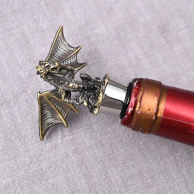 Wine Stopper,Dragon Wine Stoppers for Wine Bottles,Cute Wine Accessories/Kitchen Gadgets D1