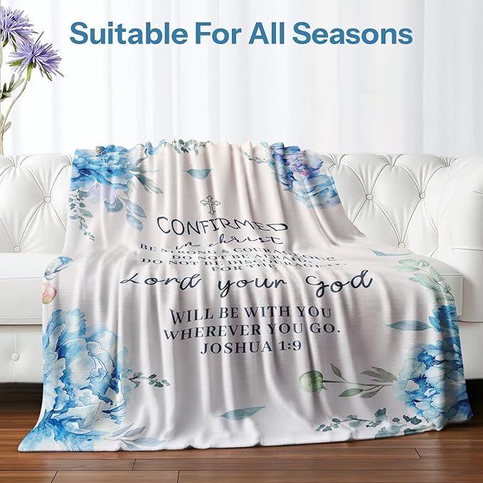 Confirmation Gifts for Girls, Confirmation Gifts for Teenage Girl, Confirmation Gifts Ideas, Confirmation Gifts for Teen Girls, Confirmation Decorations Throw Blanket 50x60 in