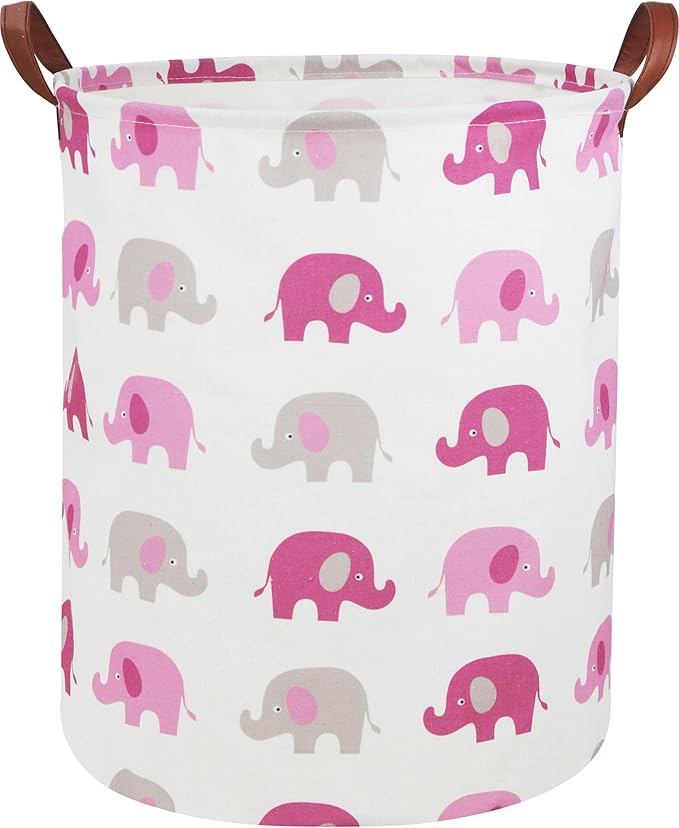 Elephant Laundry Hamper,Kids Laundry Basket Collapsible Boys Storage Baskets for Home,Office,Toy Organizer,Home Decor(elephants)