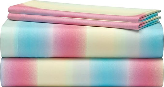 Heritage Kids Rainbow Ombre Full 4-Piece Sheet Set
