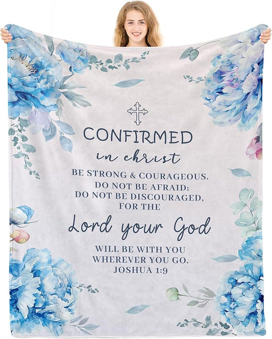 Confirmation Gifts for Girls, Confirmation Gifts for Teenage Girl, Confirmation Gifts Ideas, Confirmation Gifts for Teen Girls, Confirmation Decorations Throw Blanket 50x60 in