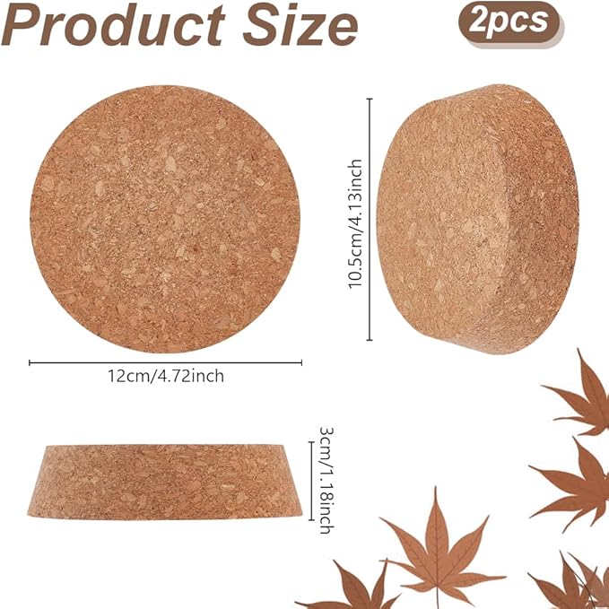 OLYCRAFT 2pcs Cork Bottle Stoppers 4.7 inch Wooden Tapered Cork Plug Wood Corks Lids Bottle Lids Cork Stoppers Wine Bottle Stoppers Wood Jar Cork for Kitchen Wedding Favor Canning