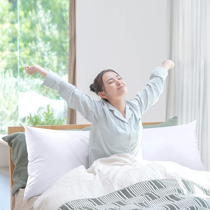 Utopia Bedding Full Body Pillow for Adults (White, 20 x 54 Inch, Pack of 06), Long Pillow for Sleeping, Large Pillow Insert for Side Sleepers