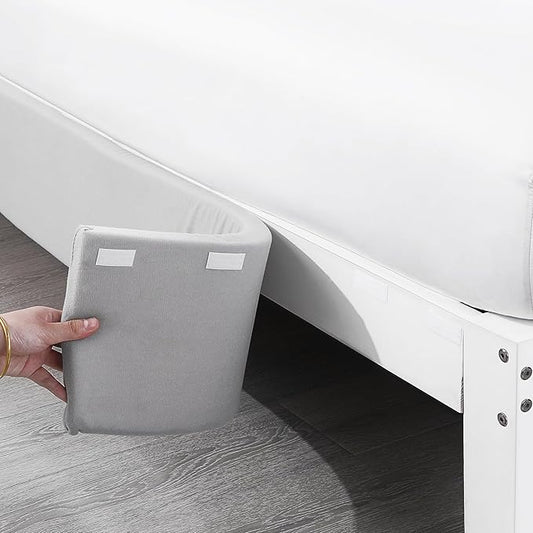 MABOZOO Bed Gap Filler Cushion, Long Thick Filler Bolster Pillow Stopper for Headboard Space Gap, Bed Mattress Extender Bed Wedge Pillow (Gray, 2X8X59inch)