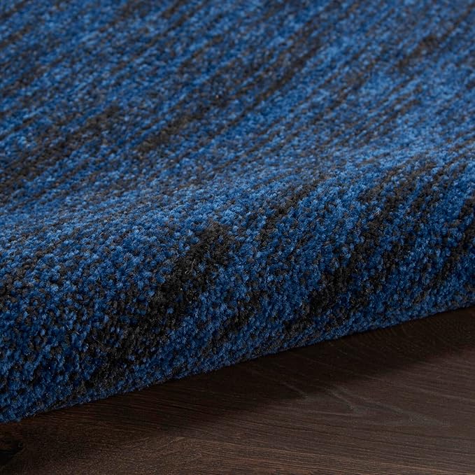 Nourison Essentials Indoor/Outdoor Midnight Blue 2' x 4' Area Rug, Easy Cleaning, Non Shedding, Bed Room, Living Room, Dining Room, Backyard, Deck, Patio (2x4)