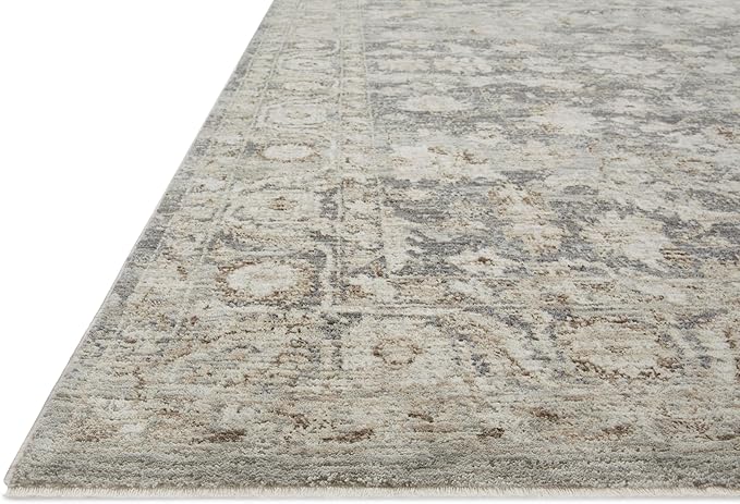 Loloi Amber Lewis Honora Collection HON-02 Slate/Beige 5'-3" x 7'-9" Area Rug