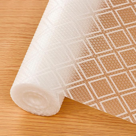 Cooyes Shelf Liner – Non-Slip Shelf Liners for Kitchen Cabinets – Waterproof Shelf Paper with Modern Pattern – Durable EVA Cabinet Liners