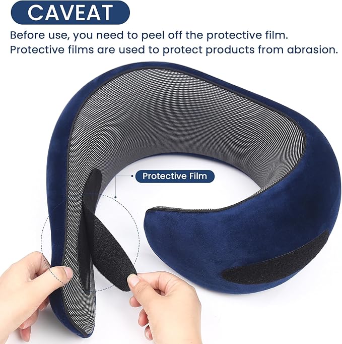 2024 New Memory Foam Travel Neck Pillow for Airplanes,Ultimate Comfort and Support, Ideal for Airplane and Car Travel ,Compact, Convenient, and Versatile Airplane Sleeping Pillow.