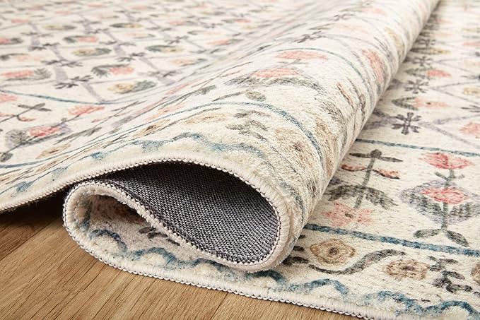 Rifle Paper Co. x Loloi Eden Collection EDE-03 Lattice Ivory 2'-6" x 7'-6" Runner Rug