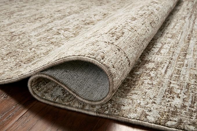 Loloi Amber Lewis Honora Collection HON-04 Bark/Dove 9'-6" x 13' Area Rug