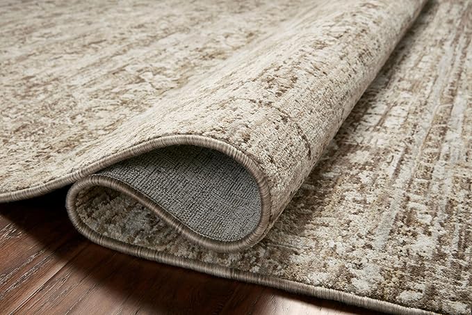 Loloi Amber Lewis Honora Collection HON-04 Bark/Dove 3'-9" x 5'-9" Accent Rug