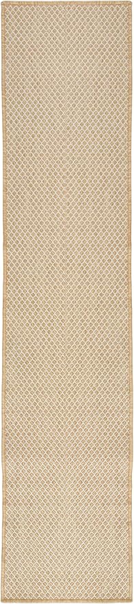 Nourison Courtyard Natural 2'2" x 8' Area Rug - Easy Clean, Non Shedding, Bed Room, Living Room, Dining Room, Kitchen (8' Runner)