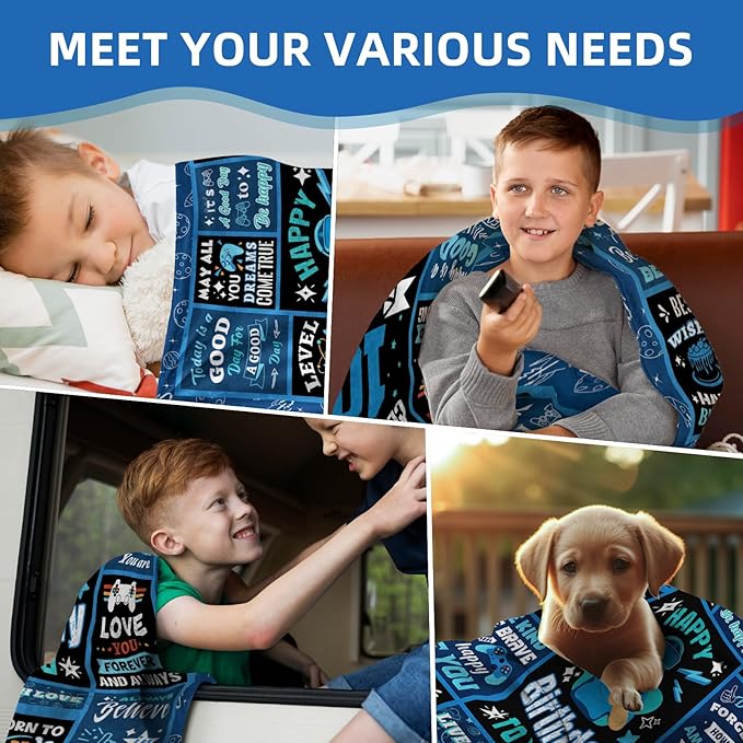 Birthday Gifts, Teen Boy Gifts Cool Stuff for Boys, Gifts for Teen Boys, Teen Gifts Kids Blanket 40x50in Teenage Boy Gifts, Kids Gifts for Teens, Teen Boys Gift Ideas, for Kids