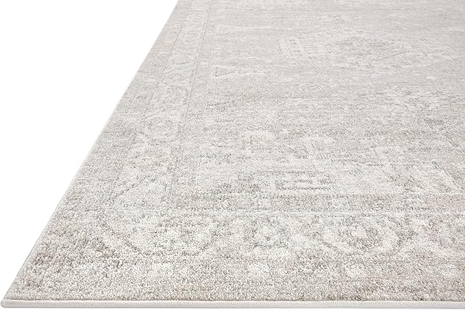 Loloi II Odette Collection ODT-02 Silver/Ivory 2'-7" x 8'-0" Runner Rug
