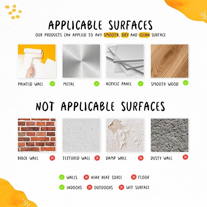 Unicorn Wall Decals Pack of 5 Sheets Stickers by Lipastick - Rainbow Wall Stickers – Princess Castle with Hearts Clouds Stars Wall Decals Decor for Girls Kids Bedroom Birthday Party Size S