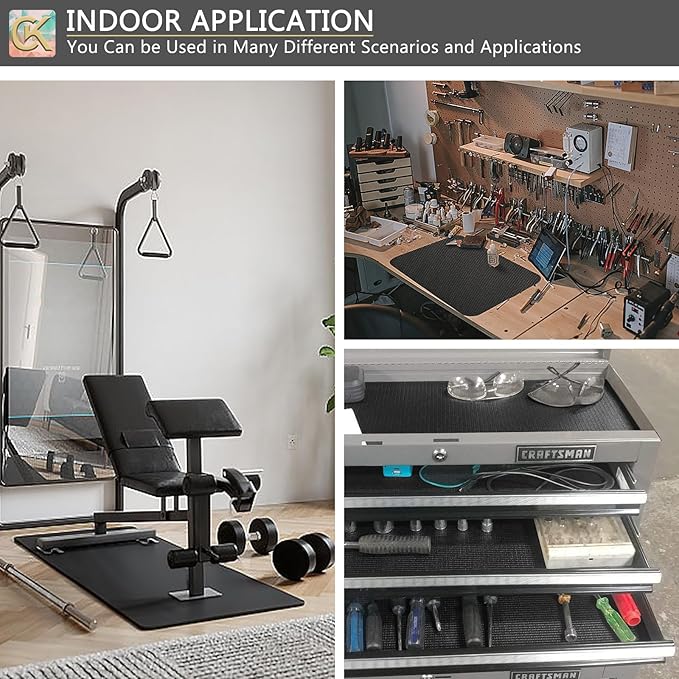 Foam Toolbox Liner Shelf Liner, Thickened Durable Pad Tool Box Mat for Protecting Your Tools, Work Surfaces, Garage, Chest -Black 3mm Thickness, 24 inch*24 ft