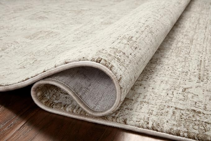 Loloi Amber Lewis Honora Collection HON-01 Ivory/Natural 3'-9" x 5'-9" Accent Rug