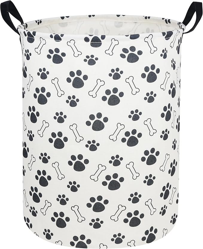 Kids Laundry Hamper,Dog Laundry Basket Collapsible Puppy Storage Baskets for Home Decor,Office,Toy Organizer,(Dog paw)