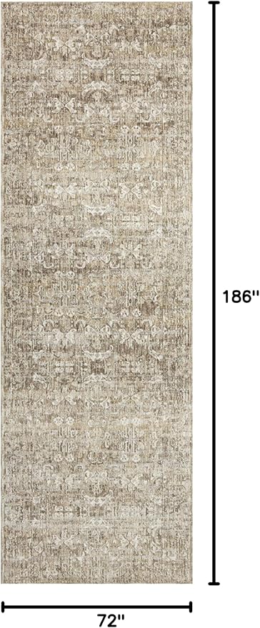 Loloi Amber Lewis Honora Collection HON-04 Bark/Dove 11'-6" x 15'-6" Area Rug