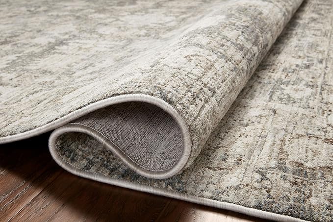 Loloi Amber Lewis Honora Collection HON-02 Slate/Beige 5'-3" x 7'-9" Area Rug
