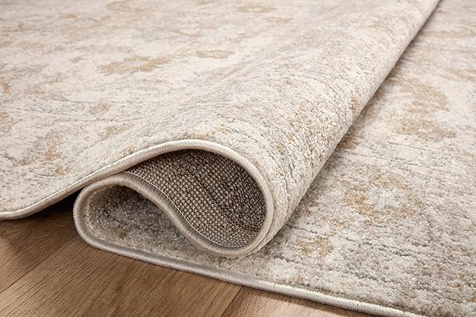 Loloi II Odette Collection ODT-03 Ivory/Beige 4'-0" x 6'-0" Accent Rug