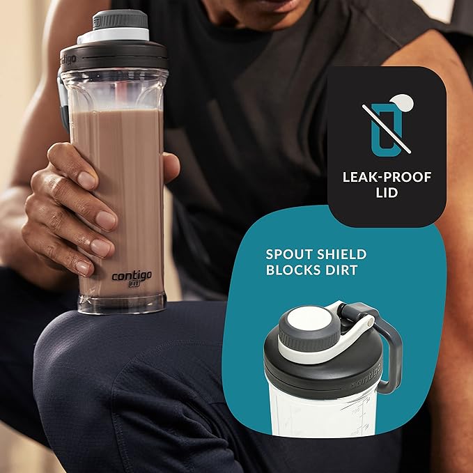 Contigo Shake & Go Fit 2.0 Tritan Water Bottle 28oz., Salt