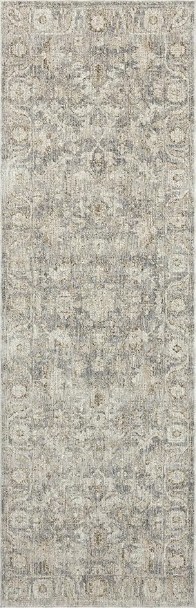Loloi Amber Lewis Honora Collection HON-02 Slate/Beige 5'-3" x 7'-9" Area Rug