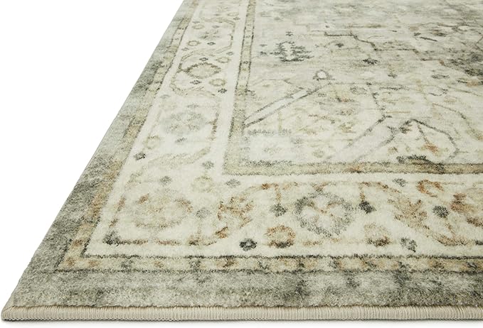 Loloi II Rosette Sage/Beige 2'-6" x 9'-9" Runner Rug