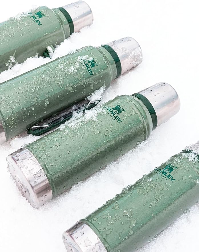 Stanley Classic Vacuum Insulated Wide Mouth Bottle -BPA-Free 18/8 Stainless Steel Thermos for Cold & Hot Beverages