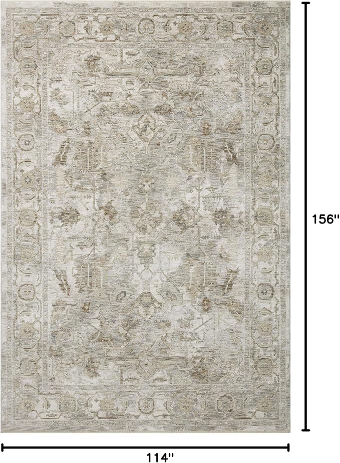 Loloi Amber Lewis Honora Collection HON-06 Grey/Taupe 9'-6" x 13' Area Rug