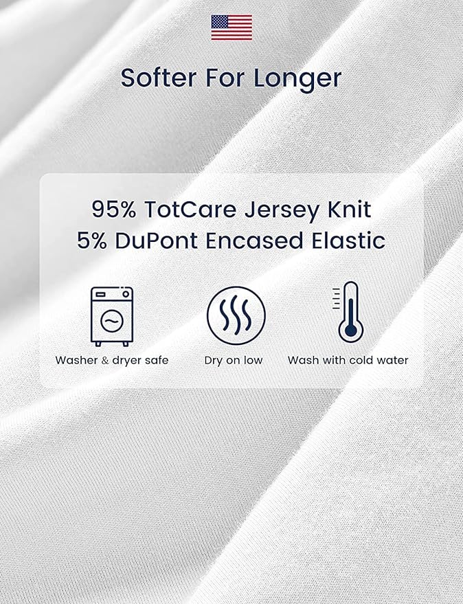 TotAha Changing Pad Cover, Buttery Soft Diaper Changing Pad Covers for Girls Boys, Super Stretchy Jersey Knit Changing Table Covers, 5'' Deep Pocket, 2 Pack