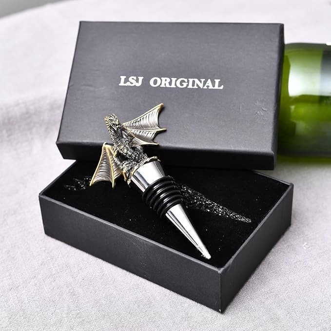 Wine Stopper,Dragon Wine Stoppers for Wine Bottles,Cute Wine Accessories/Kitchen Gadgets D1