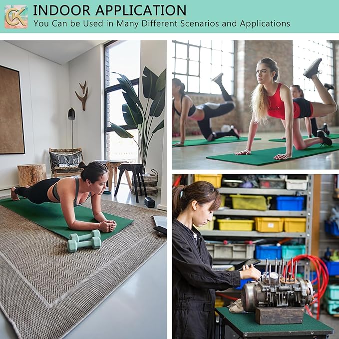 Foam Toolbox Liner Shelf Liner, Thickened Durable Pad Tool Box Mat for Protecting Your Tools, Work Surfaces, Garage, Chest -Green 3mm Thickness, 24 inch*24 ft