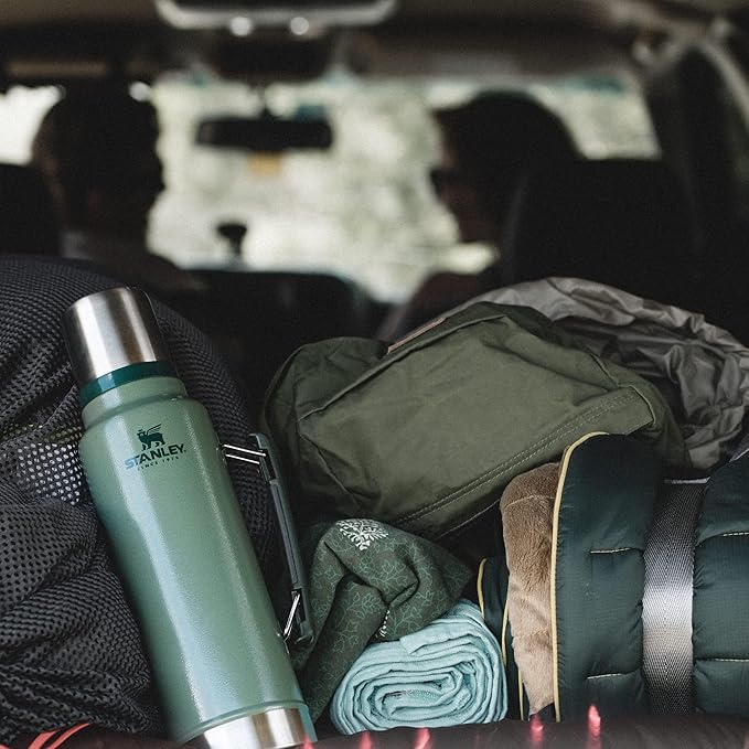 Stanley Classic Vacuum Insulated Wide Mouth Bottle -BPA-Free 18/8 Stainless Steel Thermos for Cold & Hot Beverages