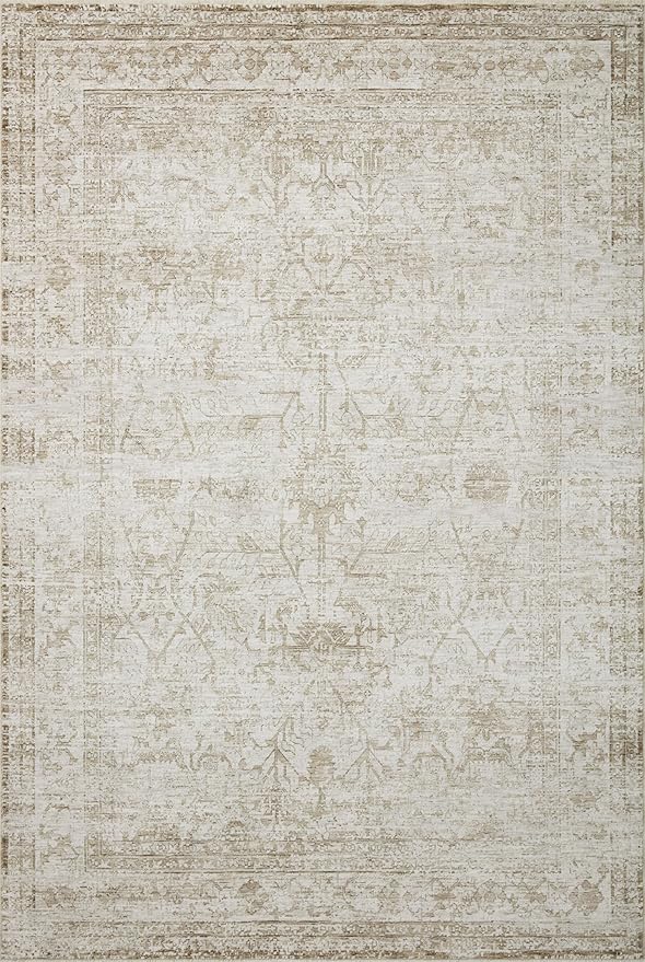 Loloi Amber Lewis Honora Collection HON-01 Ivory/Natural 2'-0" x 3'-4" Accent Rug